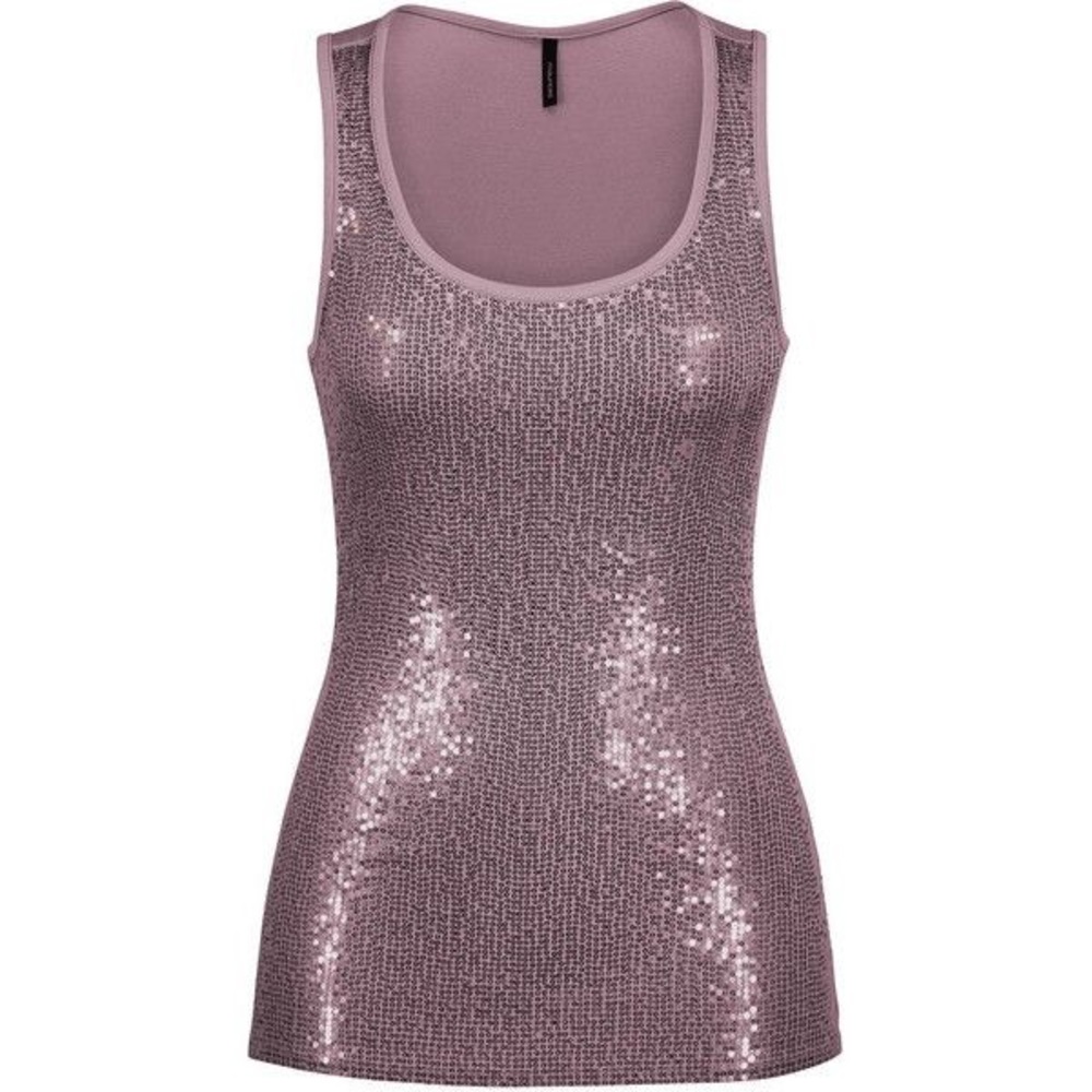 Maurices Plum Sequin Tank Top. Size: S